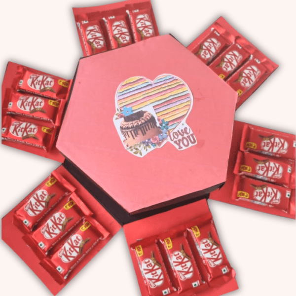4 layer Kitkat Explosion box