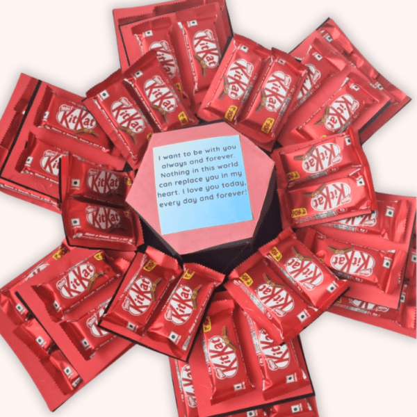 4 layer Kitkat Explosion box