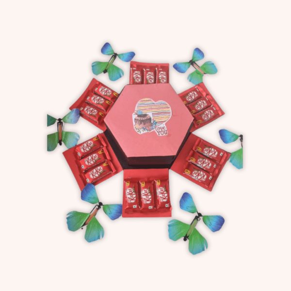 4 layer Kitkat Explosion box