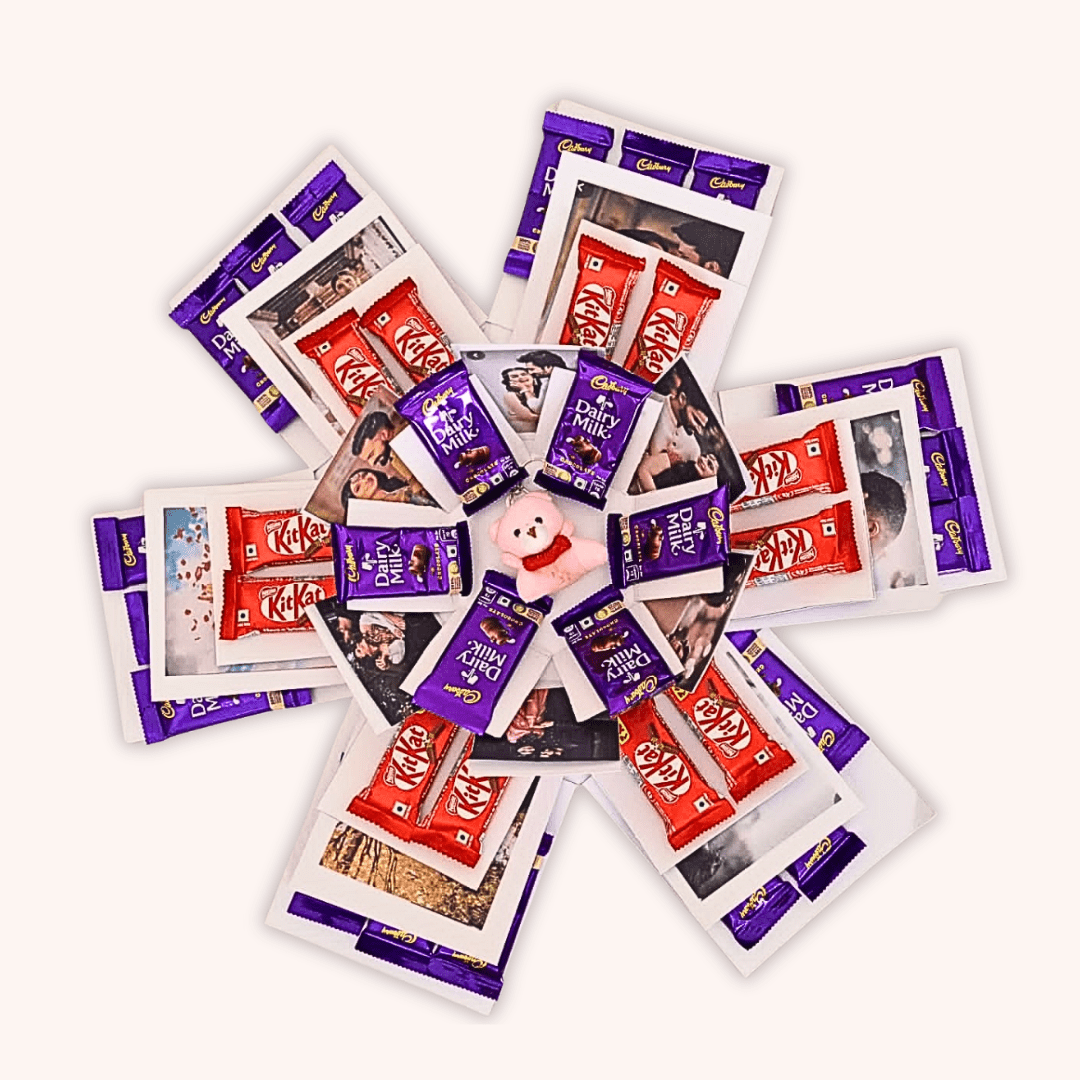 5 Layer Photo + Chocolate Explosion Box