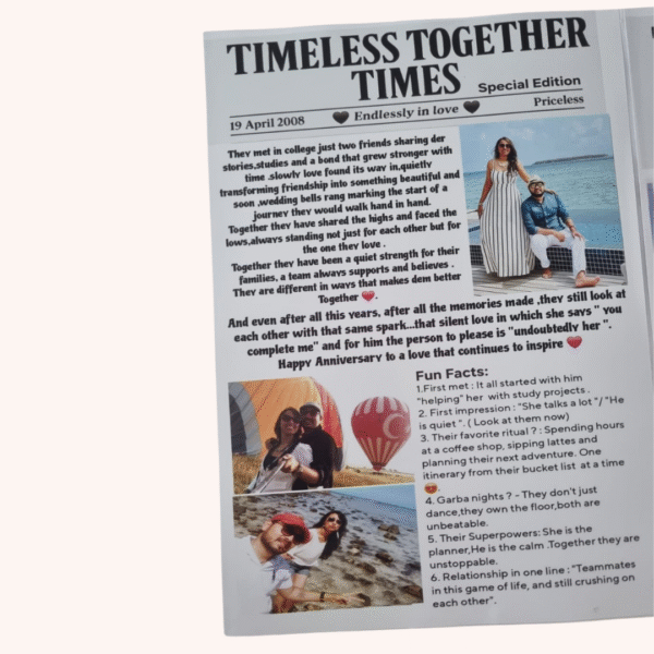 Personalised Newspaper